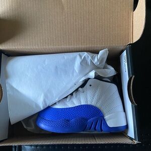 Jordan Kids Blue and White Sneakers